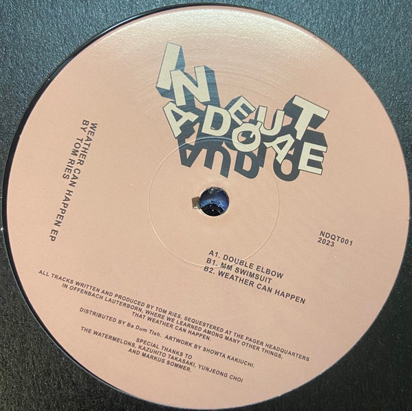 Tom Ries - Weather Can Happen EP | Inadequate Audio (NDQT001) - main