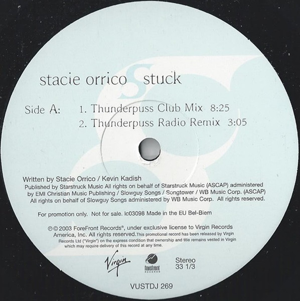Stacie Orrico - Stuck | Virgin (VUSTDJ 269) - 2