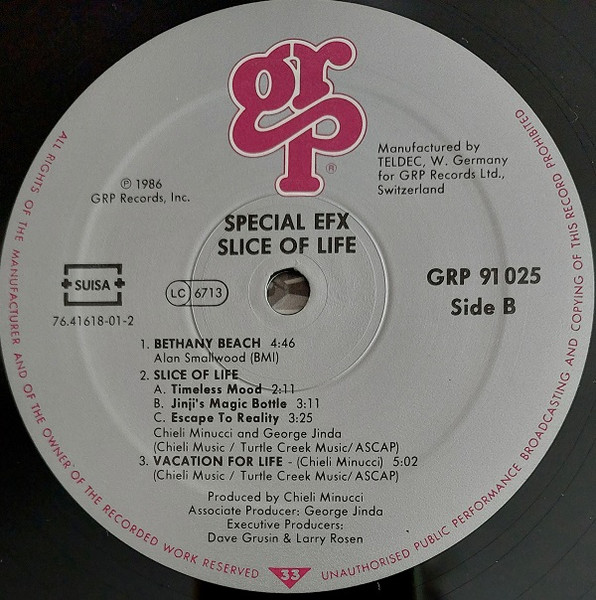 Special EFX - Slice Of Life | GRP (GRP 91025) - 4
