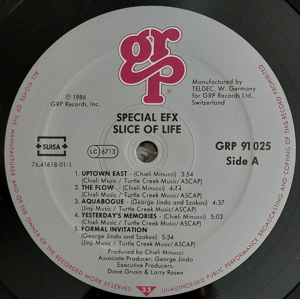 Special EFX - Slice Of Life | GRP (GRP 91025) - 3