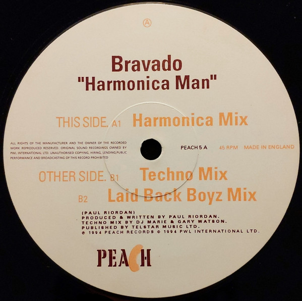 Bravado - Harmonica Man | Peach Records (PEACH 5) - 3 Bravado - Harmonica Man | Peach Records (PEACH 5) - 3