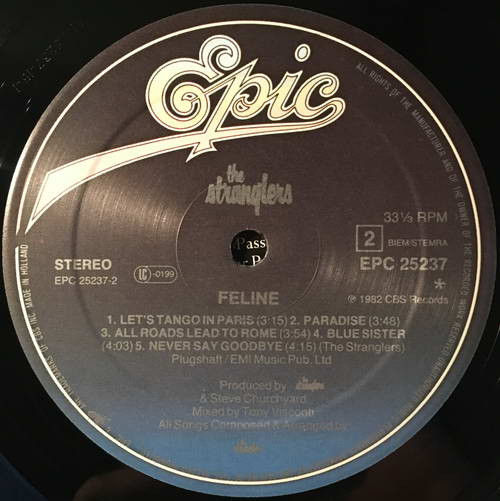 The Stranglers - Feline | Epic (EPC 25237) - 4