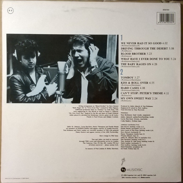 Tom Robinson & Jakko M. Jakszyk - We Never Had It So Good | DRO (4D-0764) - 2