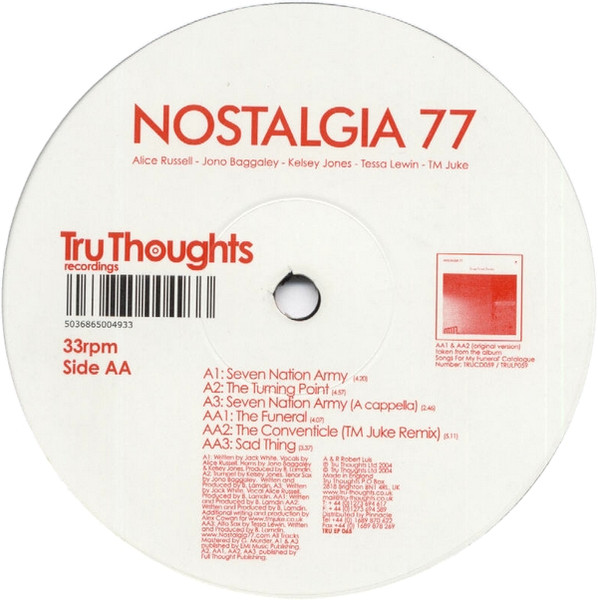 Nostalgia 77 - Seven Nation Army EP | Tru Thoughts (TRU EP 065) - 2