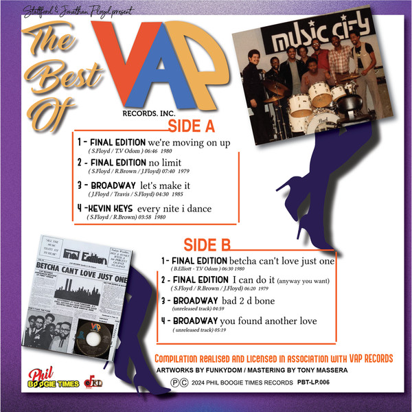 Various - The Best Of VAP Records | Phil Boogie Times (PBT-LP 006) - 2