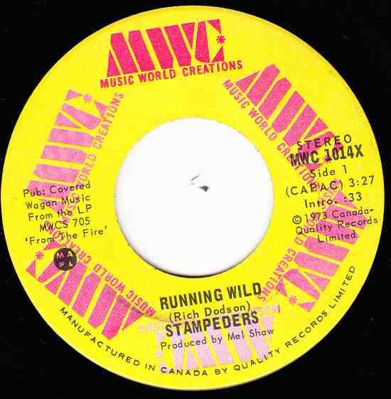 The Stampeders - Running Wild | Music World Creations (MWC 1014X) - main
