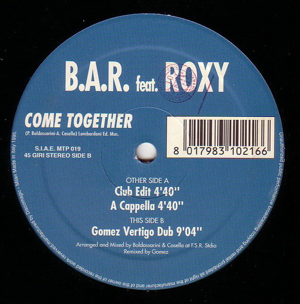 B.A.R. Feat. Roxy - Come Together | Metropol'e Records (MTP 019) - main