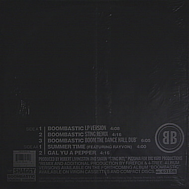 Shaggy - Boombastic | Virgin (Y-38482) - 4