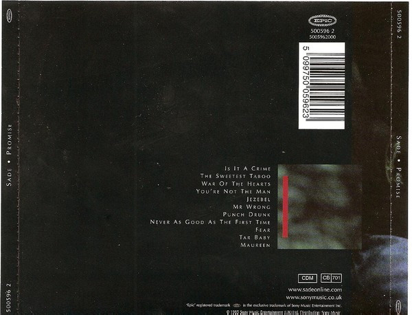 Sade - Promise | Epic (500596 2) - 2