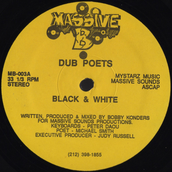 Dub Poets - Black & White | Massive B (MB-003) - main