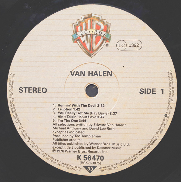 Van Halen - Van Halen | Warner Bros. Records (WB 56 470) - 3