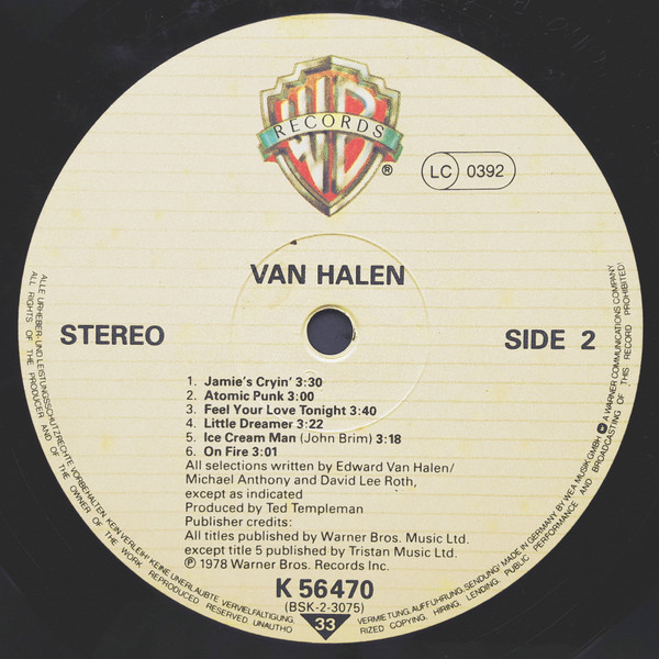 Van Halen - Van Halen | Warner Bros. Records (WB 56 470) - 4