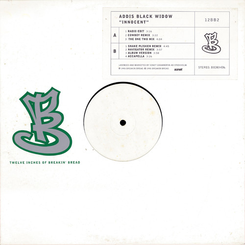 Addis Black Widow - Innocent | Breakin' Bread (12BB2) Addis Black Widow - Innocent | Breakin' Bread (12BB2)