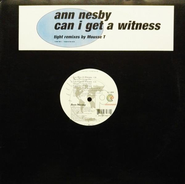Ann Nesby - Can I Get A Witness | Perspective Records (31458 7567 1) Ann Nesby - Can I Get A Witness | Perspective Records (31458 7567 1)