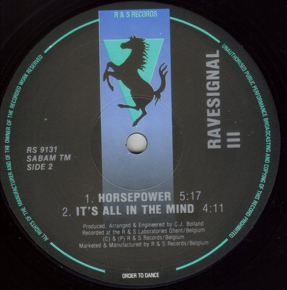 CJ Bolland - Ravesignal III | R & S Records (RS 9131) - 5