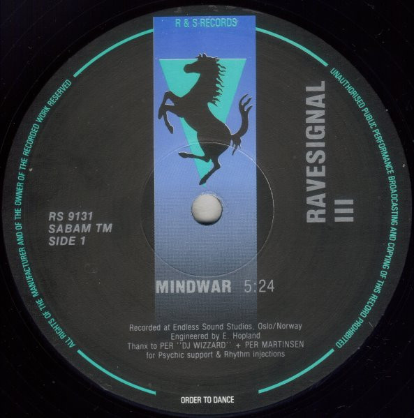 CJ Bolland - Ravesignal III | R & S Records (RS 9131) - 4