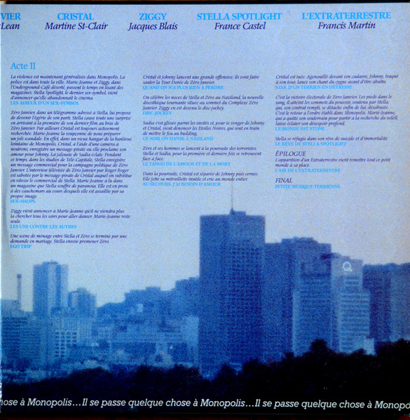 Michel Berger / Luc Plamondon - Starmania Made In Québec | Beaubec Musique (BB-106) - 3