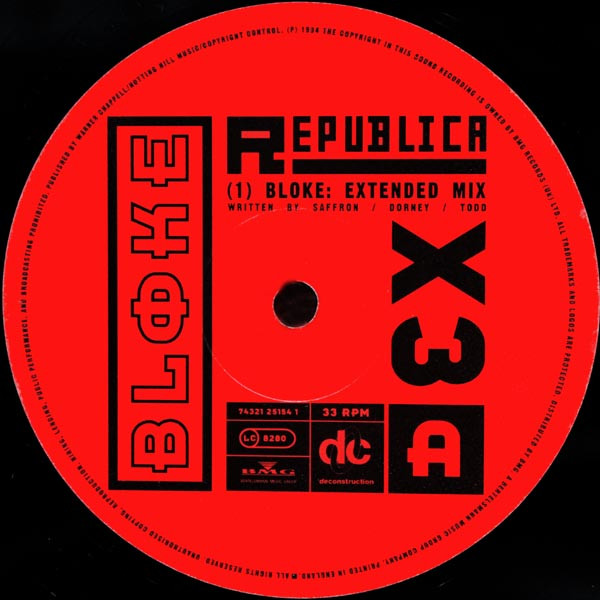 Republica - Bloke | Deconstruction (74321 25154 1) - 3