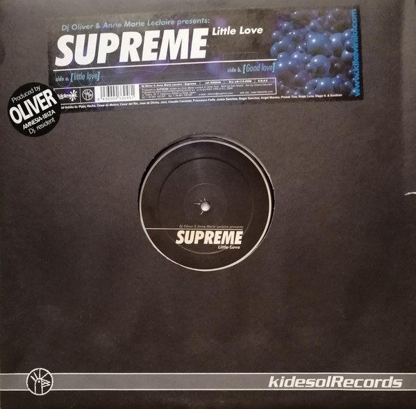 Supreme , DJ Oliver & Anne Marie Leclaire - Little Love | Kidesol Records (KDS 046) - main