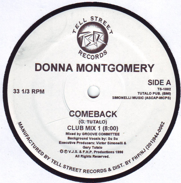 Donna Montgomery - Comeback | Tell Street Records (TS-1002) Donna Montgomery - Comeback | Tell Street Records (TS-1002)