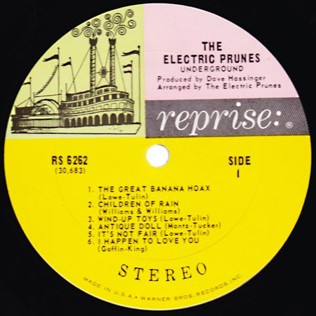 The Electric Prunes - Underground | Reprise Records (RS-6262) - 3 The Electric Prunes - Underground | Reprise Records (RS-6262) - 3
