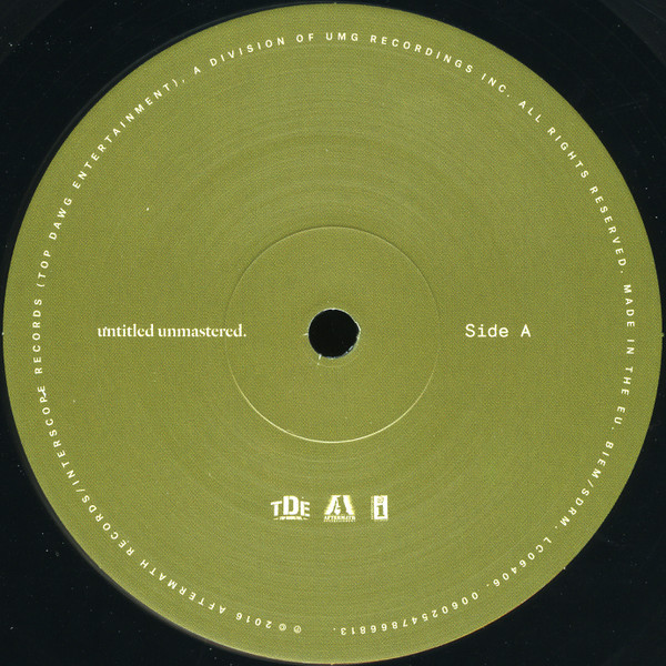 Kendrick Lamar - Untitled Unmastered. | Aftermath Entertainment (00602547866813) - 3