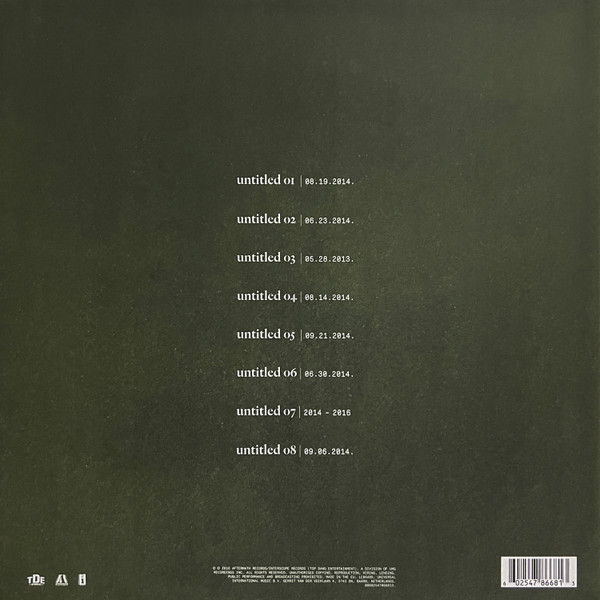 Kendrick Lamar - Untitled Unmastered. | Aftermath Entertainment (00602547866813)