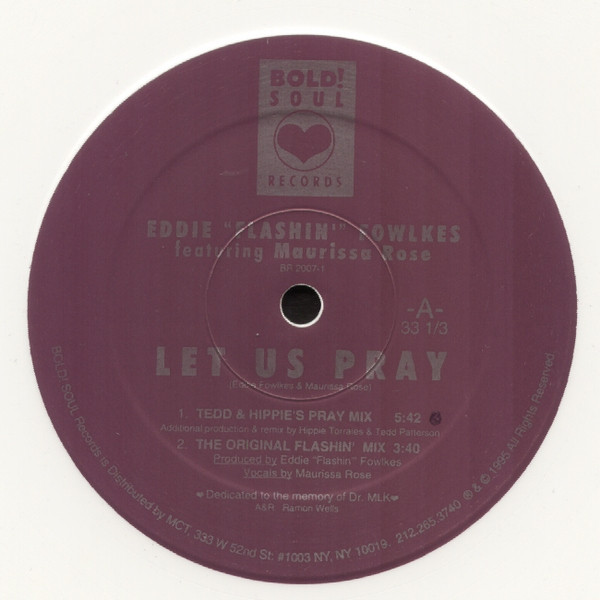 Eddie "Flashin" Fowlkes  &  Maurissa Rose - Let Us Pray | Bold! Soul Records (BR 2007-1)