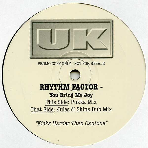 Rhythm Factor - You Bring Me Joy | Multiply Records (12MULTY P4)