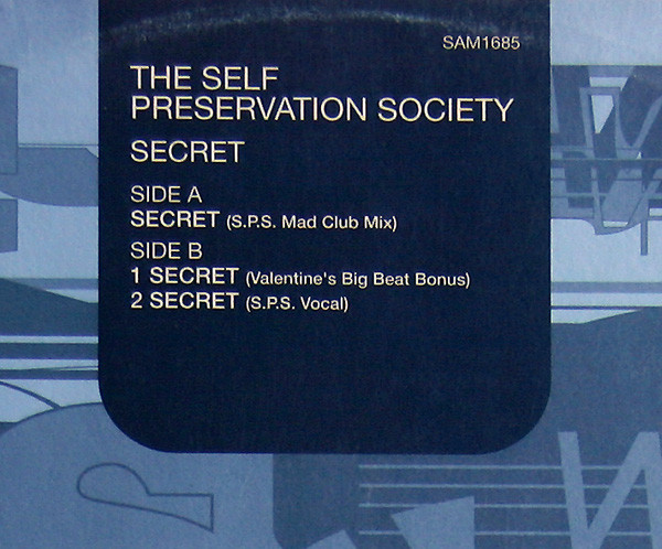 Self Preservation Society - Secret | EastWest (SAM 1685) - main Self Preservation Society - Secret | EastWest (SAM 1685) - main