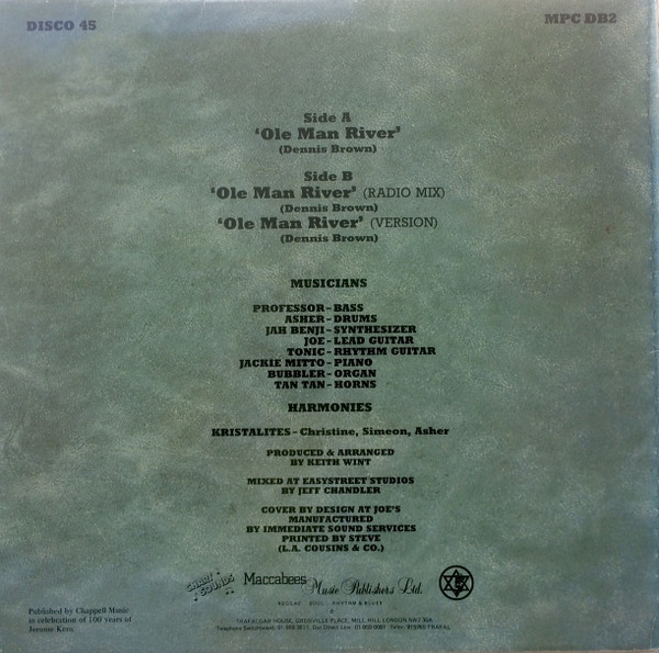 Dennis Brown - Ole Man River | Maccabees (MPC DB2) - 2