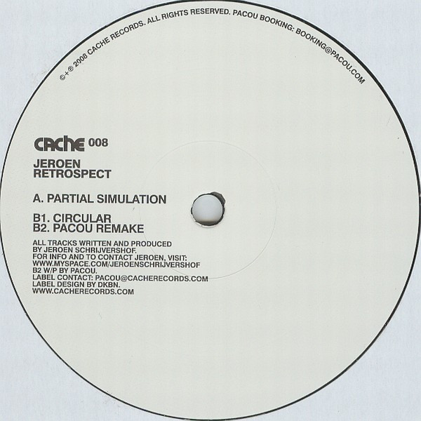 Jeroen Schrijvershof - Retrospect | Cache Records (CACHE 008)