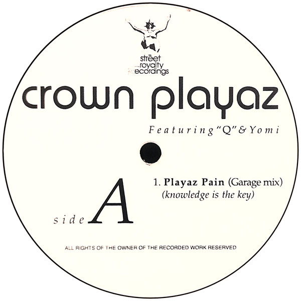 Crown Playaz Featuring Q & Yomi - Playaz Pain | Street Royalty Recordings (SRRV001) - main