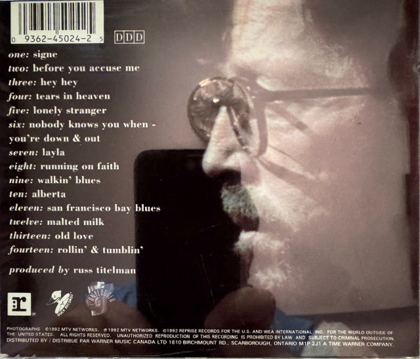 Eric Clapton - Unplugged (CD) | Reprise Records (CDW 45024) - 2