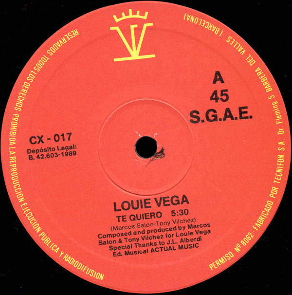 Louie Vega - Louie Vega (Te Quiero) | Konga Music (CX-017) - 3