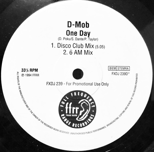 D Mob - One Day | FFRR (FXDJ 239) - 4