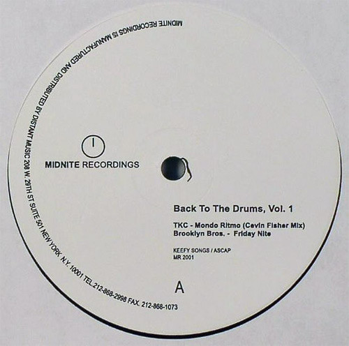 Various - Back To The Drums, Vol. 1 | Midnite Recordings (MR 2001) - main