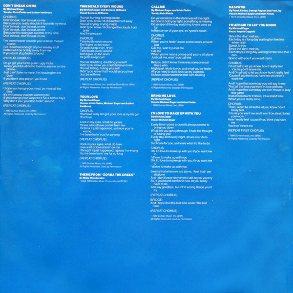 The Michael Zager Band - Zager | Columbia (JC 36348) The Michael Zager Band - Zager | Columbia (JC 36348)