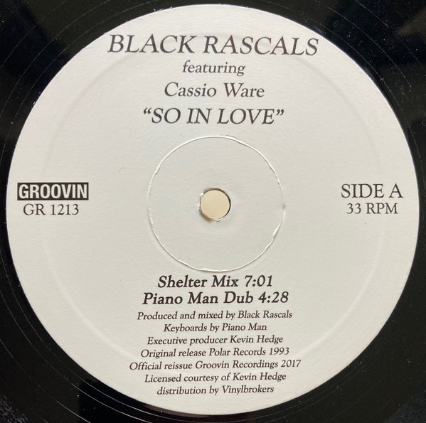 Black Rascals Featuring Cassio Ware - So In Love | Groovin Recordings (GR 1213) - main Black Rascals Featuring Cassio Ware - So In Love | Groovin Recordings (GR 1213) - main