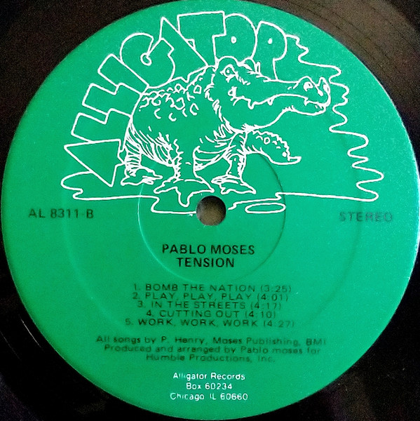 Pablo Moses - Tension | Alligator Records (AL 8311) - 4 Pablo Moses - Tension | Alligator Records (AL 8311) - 4