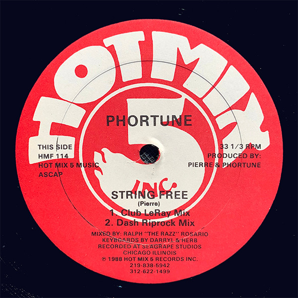 Phortune - String Free / Can You Feel The Bass | Hot Mix 5 Records (HMF 114) - main