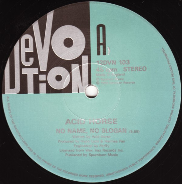 Acid Horse - No Name, No Slogan | Devotion (12DVN 103) - 3 Acid Horse - No Name, No Slogan | Devotion (12DVN 103) - 3