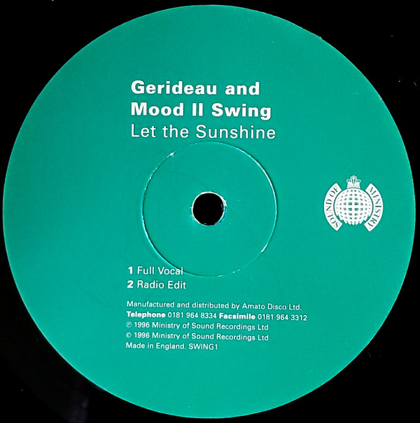 Gerideau  &  Mood II Swing - Let The Sunshine | Sound Of Ministry (SWING1) - main