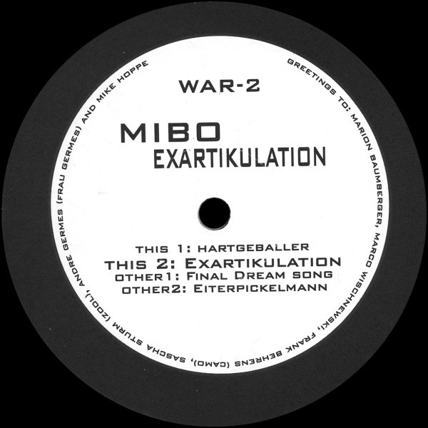 MiBo - Exartikulation | War Records (WAR-2)