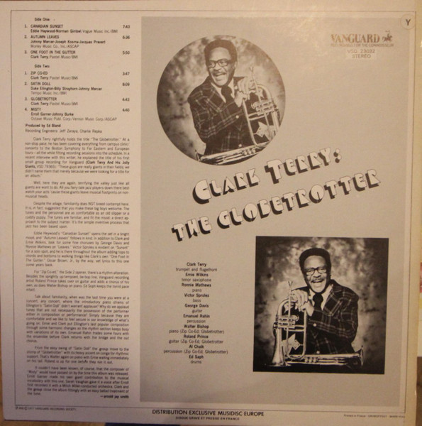 Clark Terry - The Globetrotter | Vanguard (VSD. 23032) - 2