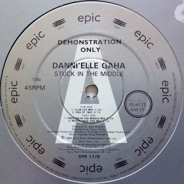 Danni'elle Gaha - Stuck In The Middle | Epic (XPR 1778)
