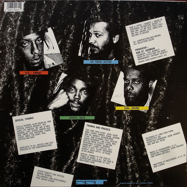 Bad Brains - I Against I | SST Records (SST 065) - 2