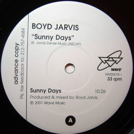 Boyd Jarvis - Sunny Days | Wave Music (WM50078-1)