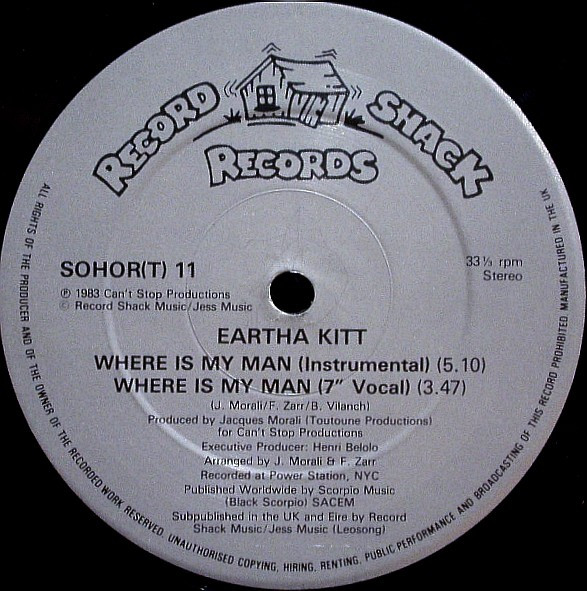 Eartha Kitt - Where Is My Man (Hot Tracks Megamix) | Record Shack Records (SOHOR(T) 11) - 3 Eartha Kitt - Where Is My Man (Hot Tracks Megamix) | Record Shack Records (SOHOR(T) 11) - 3