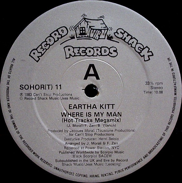 Eartha Kitt - Where Is My Man (Hot Tracks Megamix) | Record Shack Records (SOHOR(T) 11) - 2 Eartha Kitt - Where Is My Man (Hot Tracks Megamix) | Record Shack Records (SOHOR(T) 11) - 2
